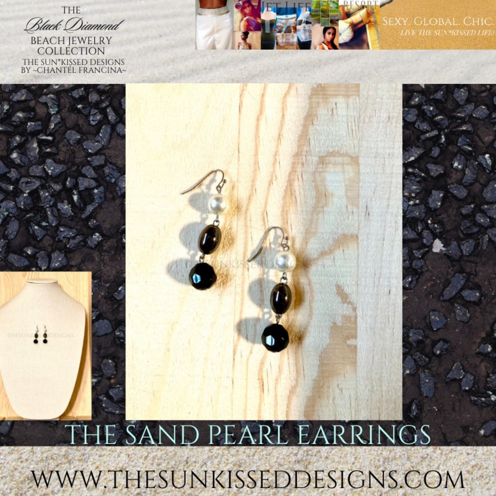 The Sand Pearl Earrings by The Sun*Kissed Designs By ~Chantél Francina~